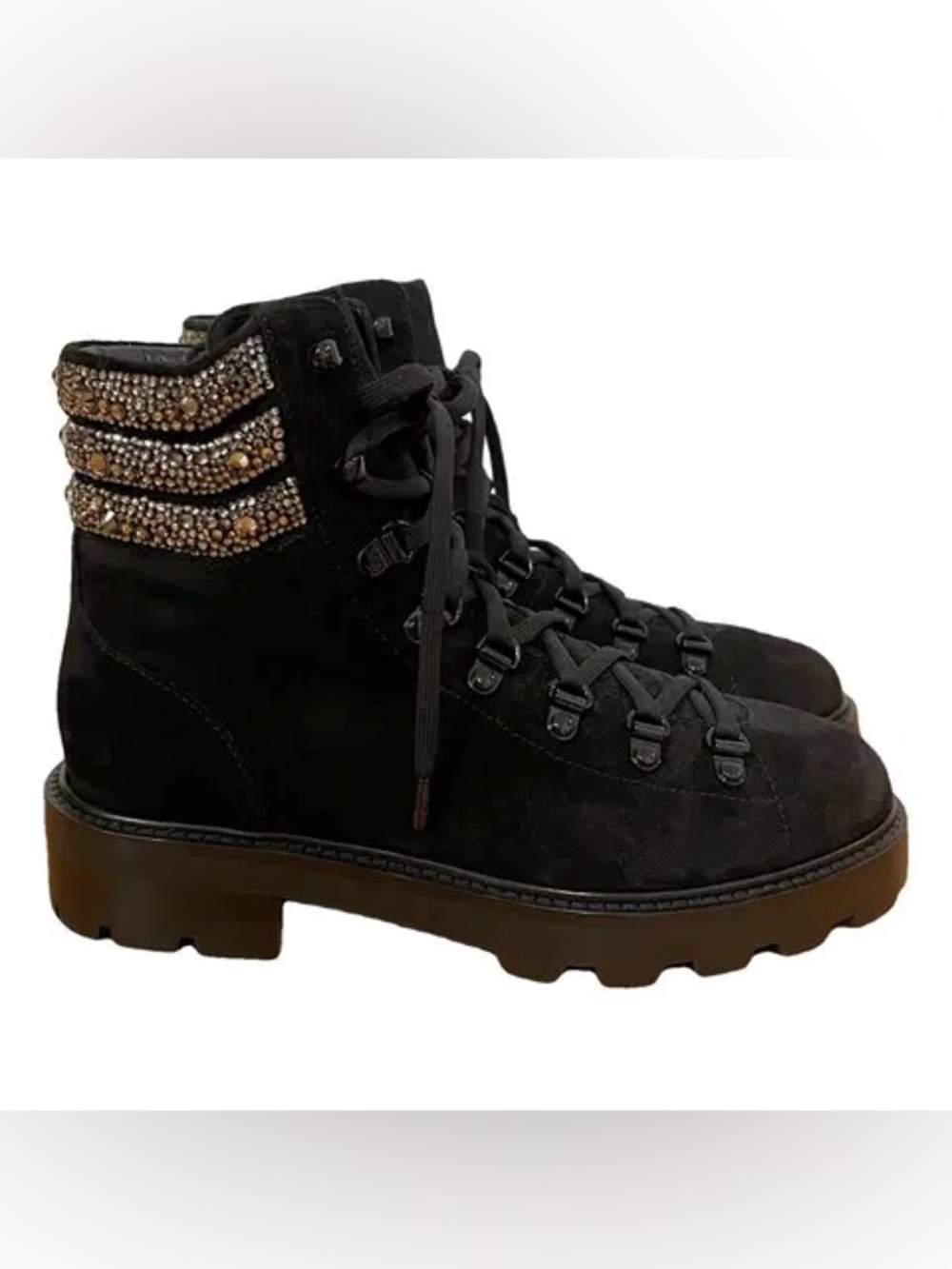 NEW Jimmy Choo Black Eshe Flat Boots Size 40